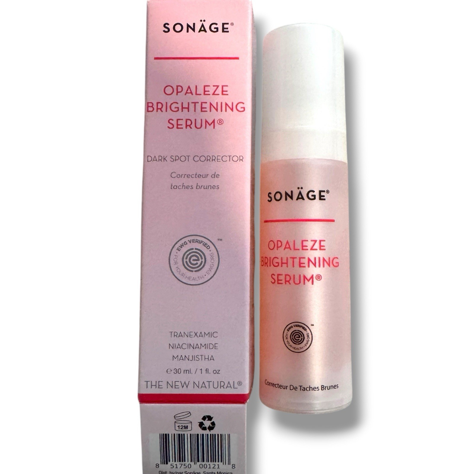 Sonage Opaleze Brightening Serum 1oz Dark Spot Tranexamic Niacinamide USA Made
