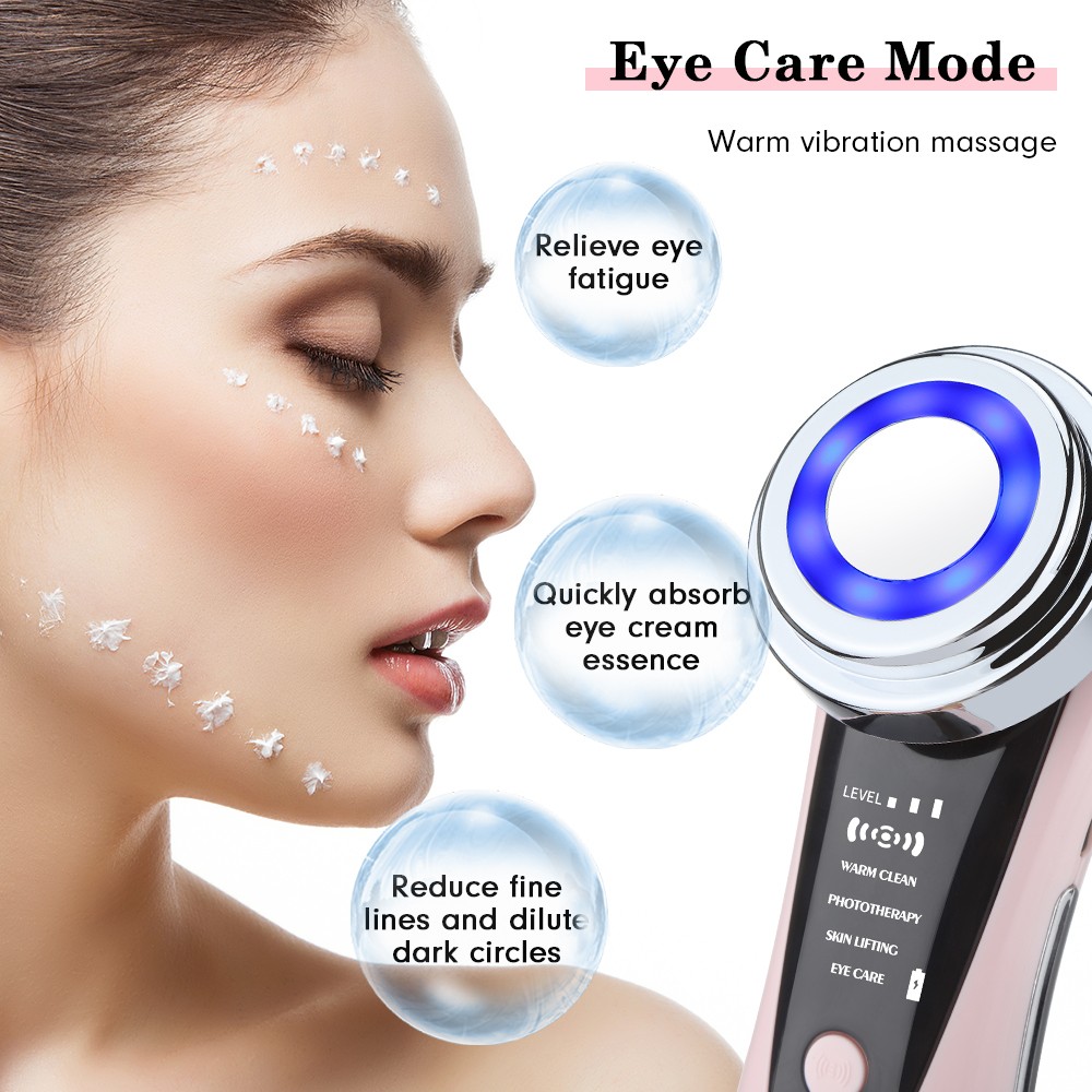 5in1 RF EMS Radio Frequency Facial Massager LED Photon Skin Rejuvenation Device