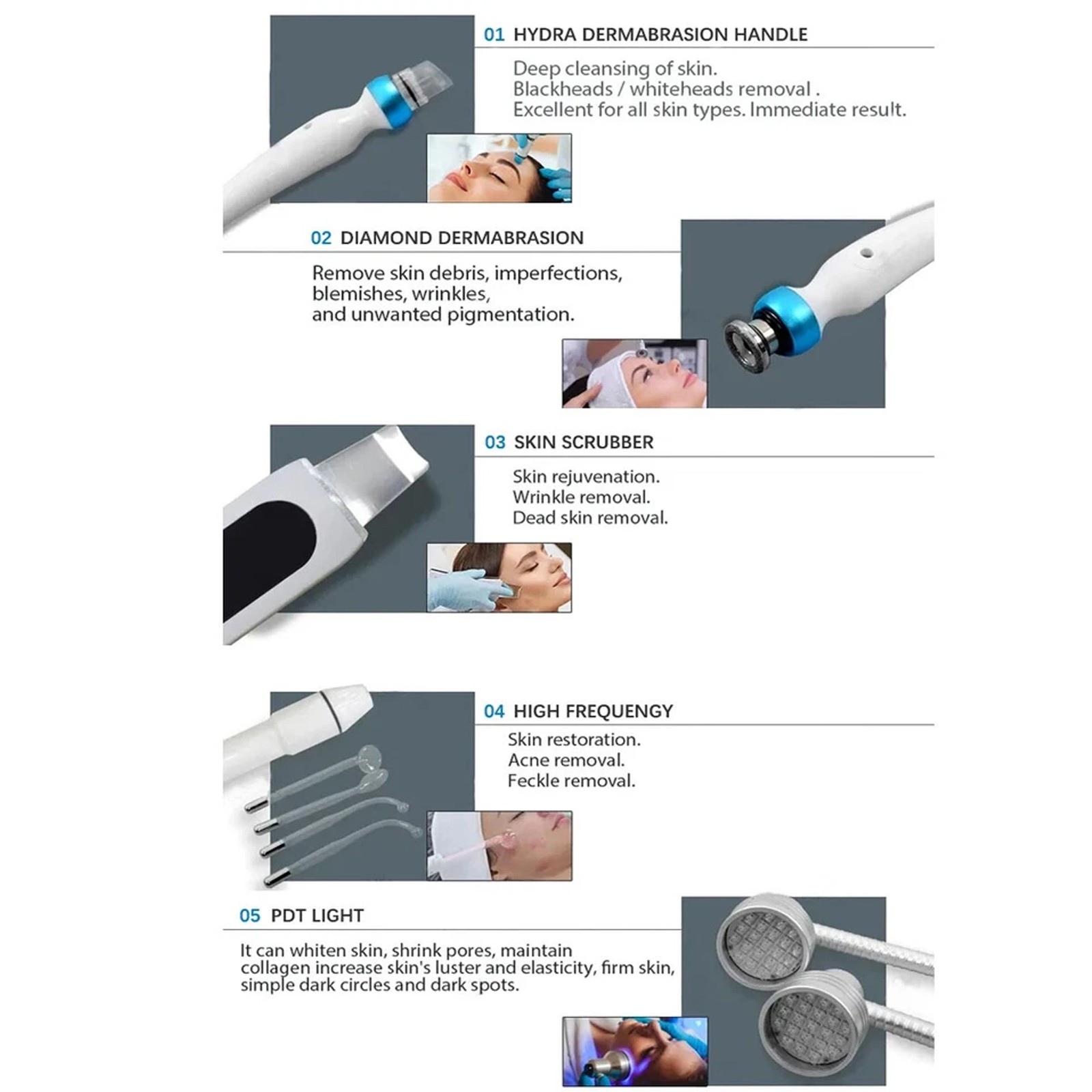 14in1 Hydra Spa Facial Beauty Machine Hydro Dermabrasion Skin Cleaning Face LiUH