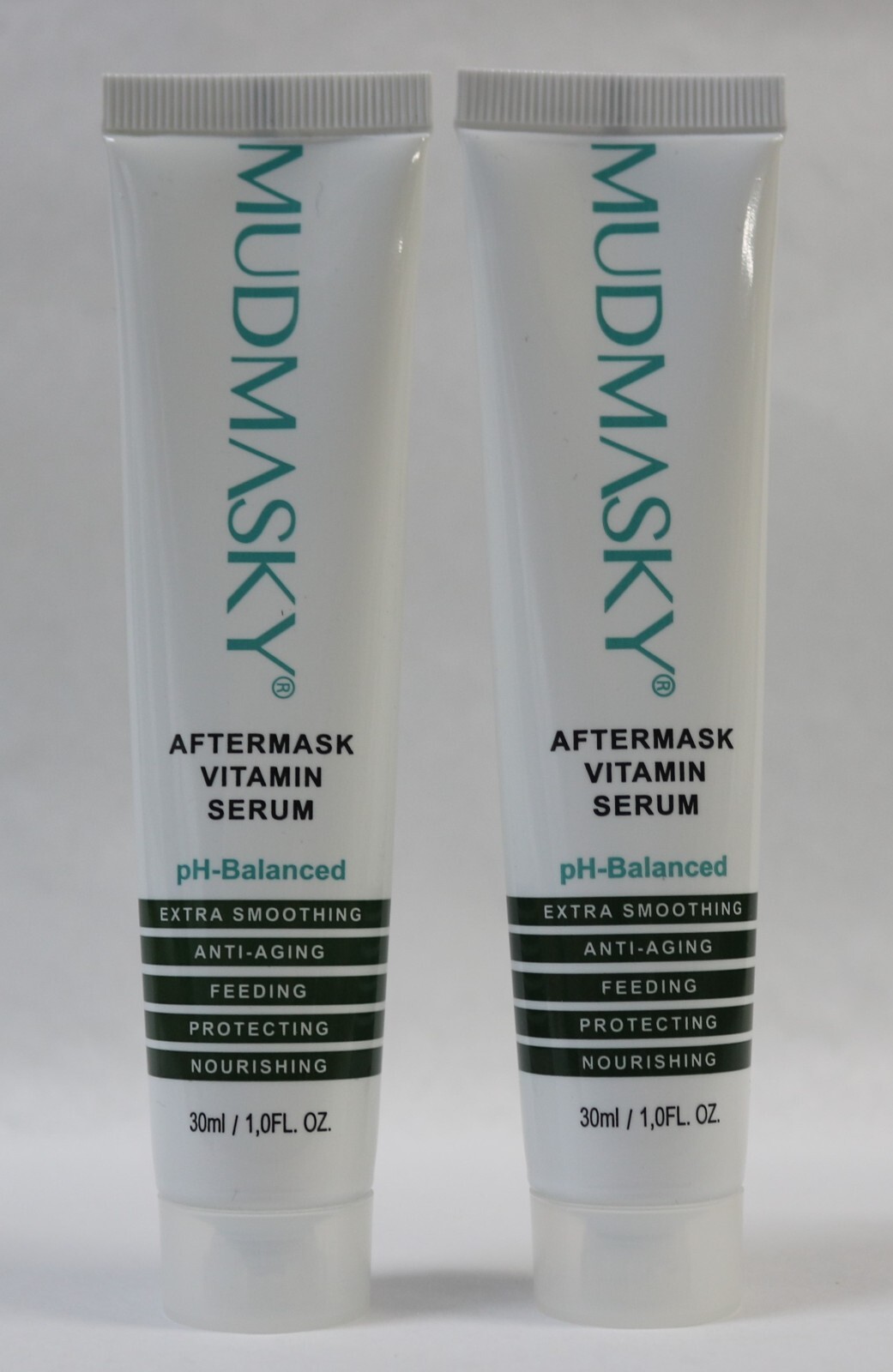 Lot of 2 MUDMASKY Aftermask Vitamin Serum 1 oz / 30 mL each New Sealed