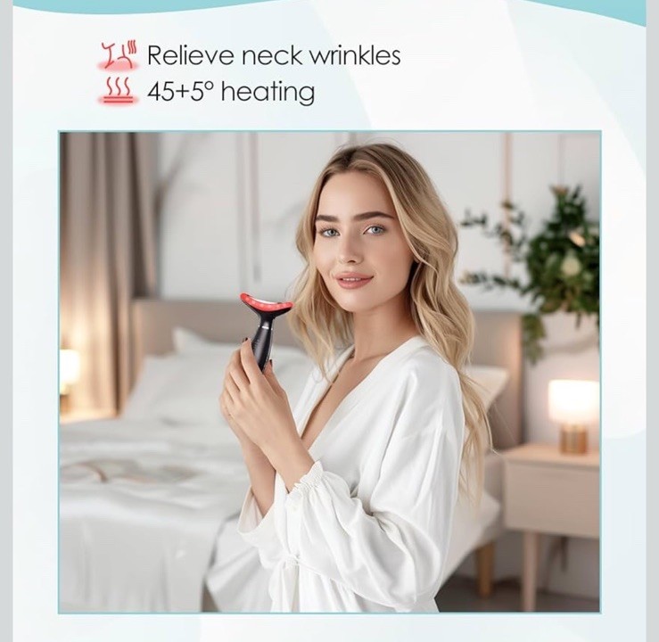 7 Color Neck Face Massager – Facial Massager Tool for Skin Care at Home, Vibrati