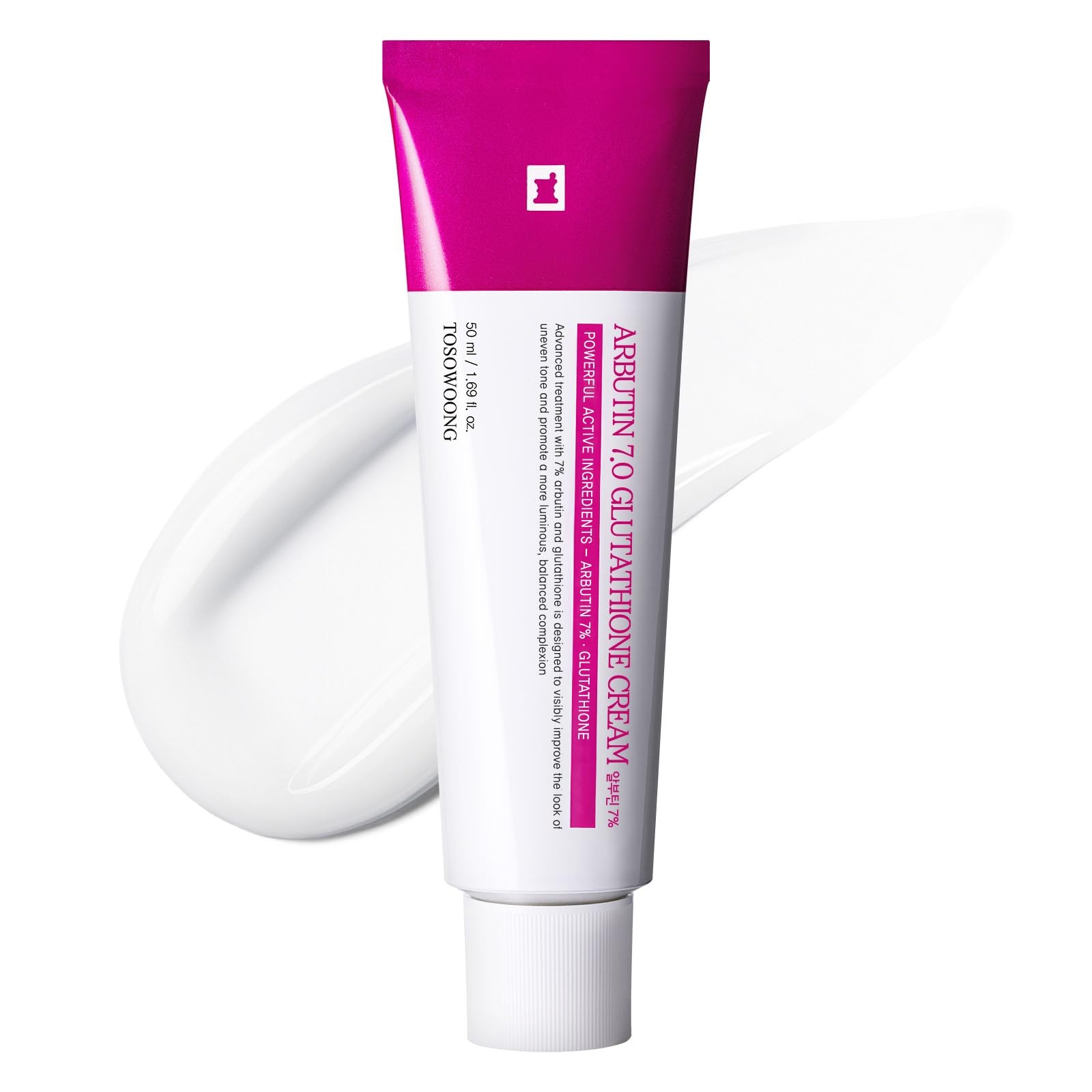 TOSOWOONG Arbutin 7 Glutathione Cream, 70,000ppm Arbutin + 5,001ppm Glutathio…
