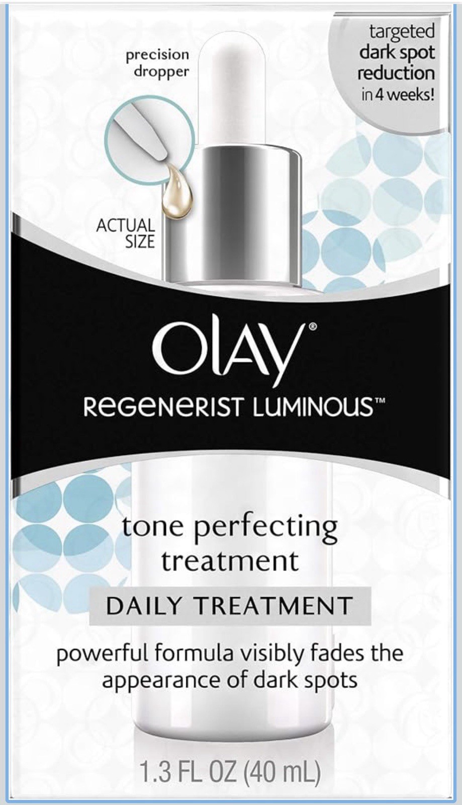 New Olay Regenerist Luminous Tone Perfecting Treatment, Daily 1.3 FL OZ