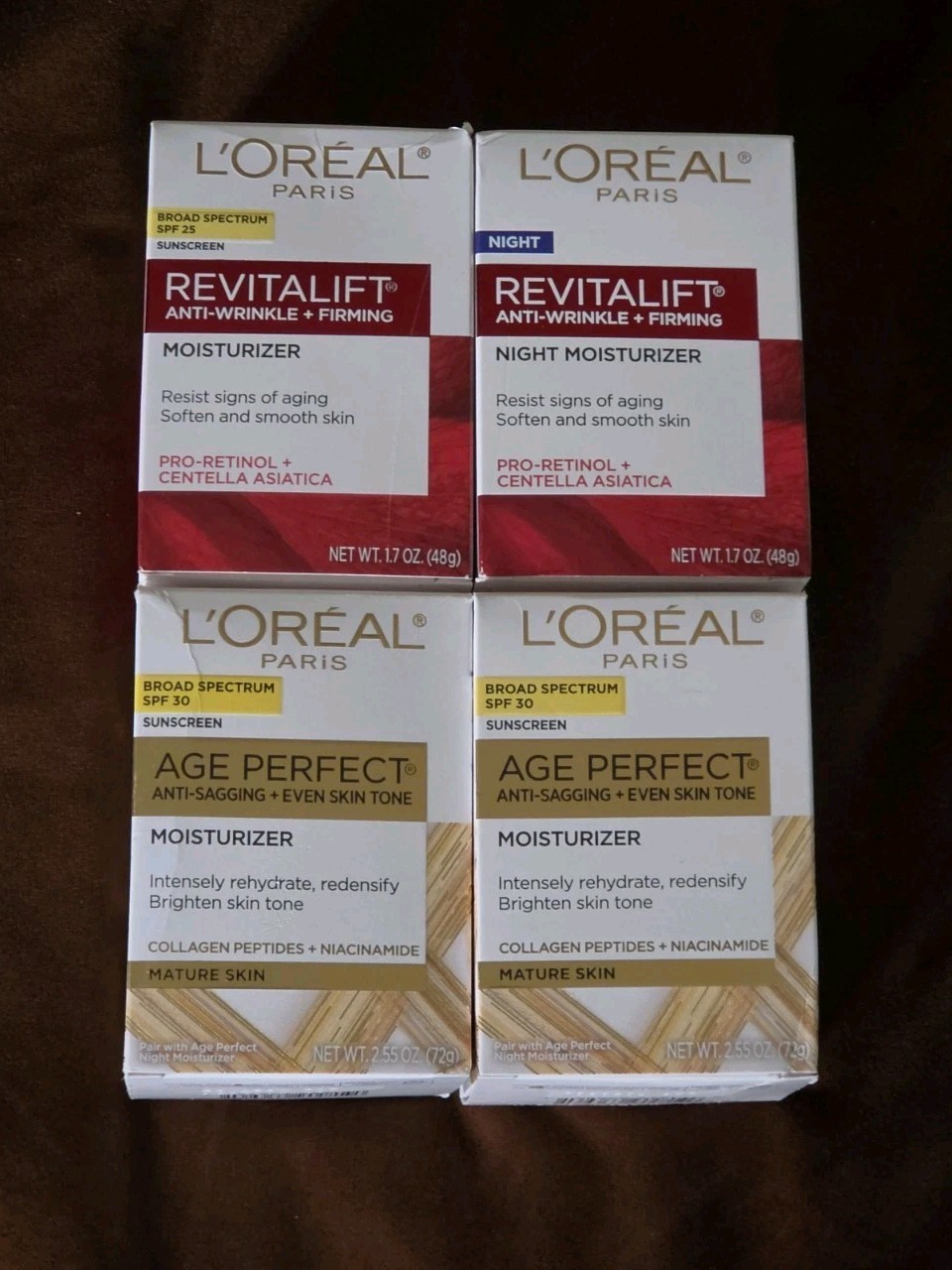L’Oréal Paris Lot Revitalift & Age Perfect Moisturizers (4) Total
