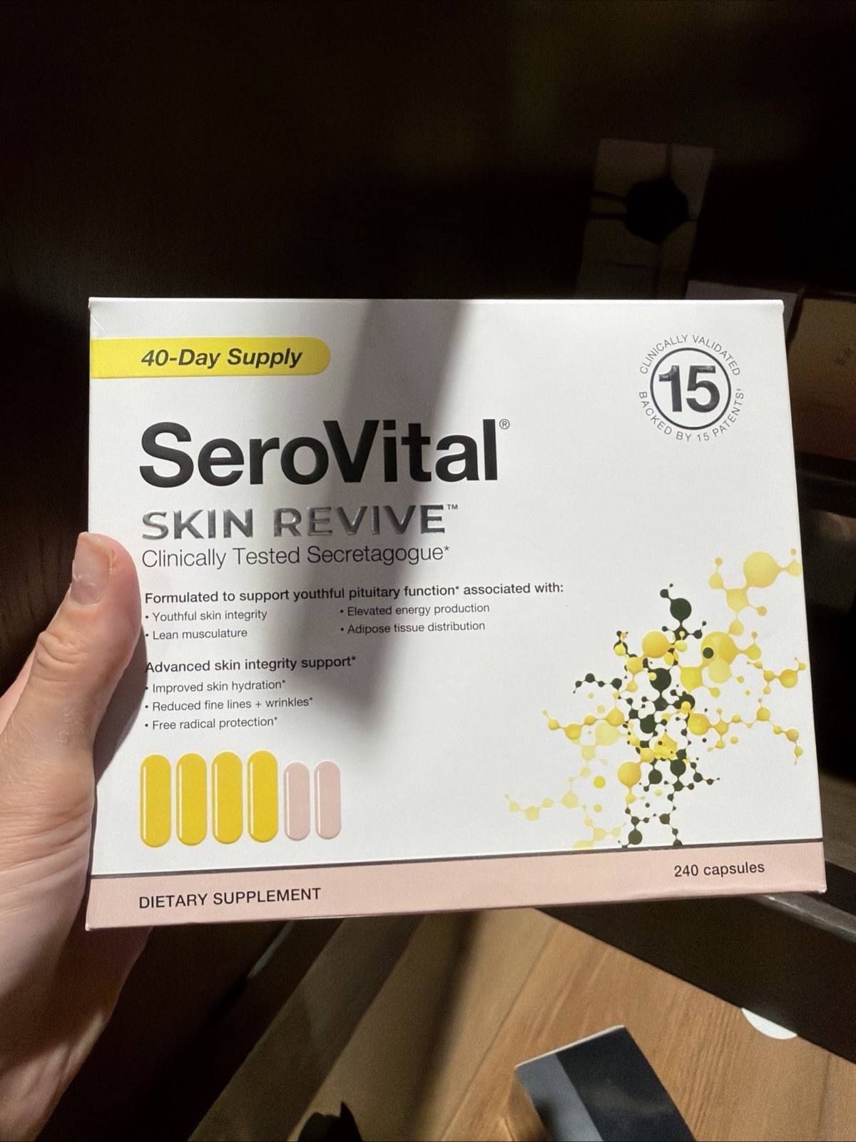 SeroVital Skin Revive, 240-count Capsules Exp 04/2027 Brand New Sealed
