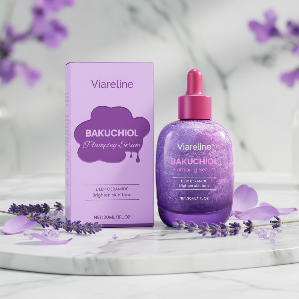 Viareline Bakuchiol Plumping Serum – Hydrating & Brightening Formula for Smooth 